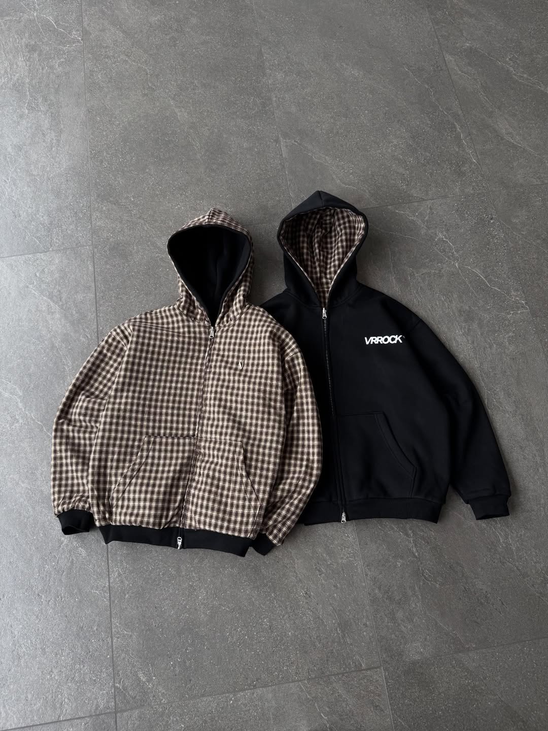 Reversible Black Hoodie